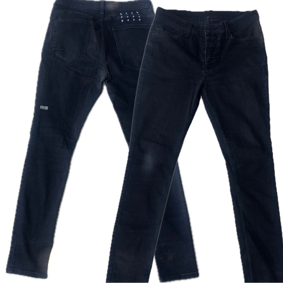 Ksubi Chitch Krow black denim jeans slim - Picture 2 of 9